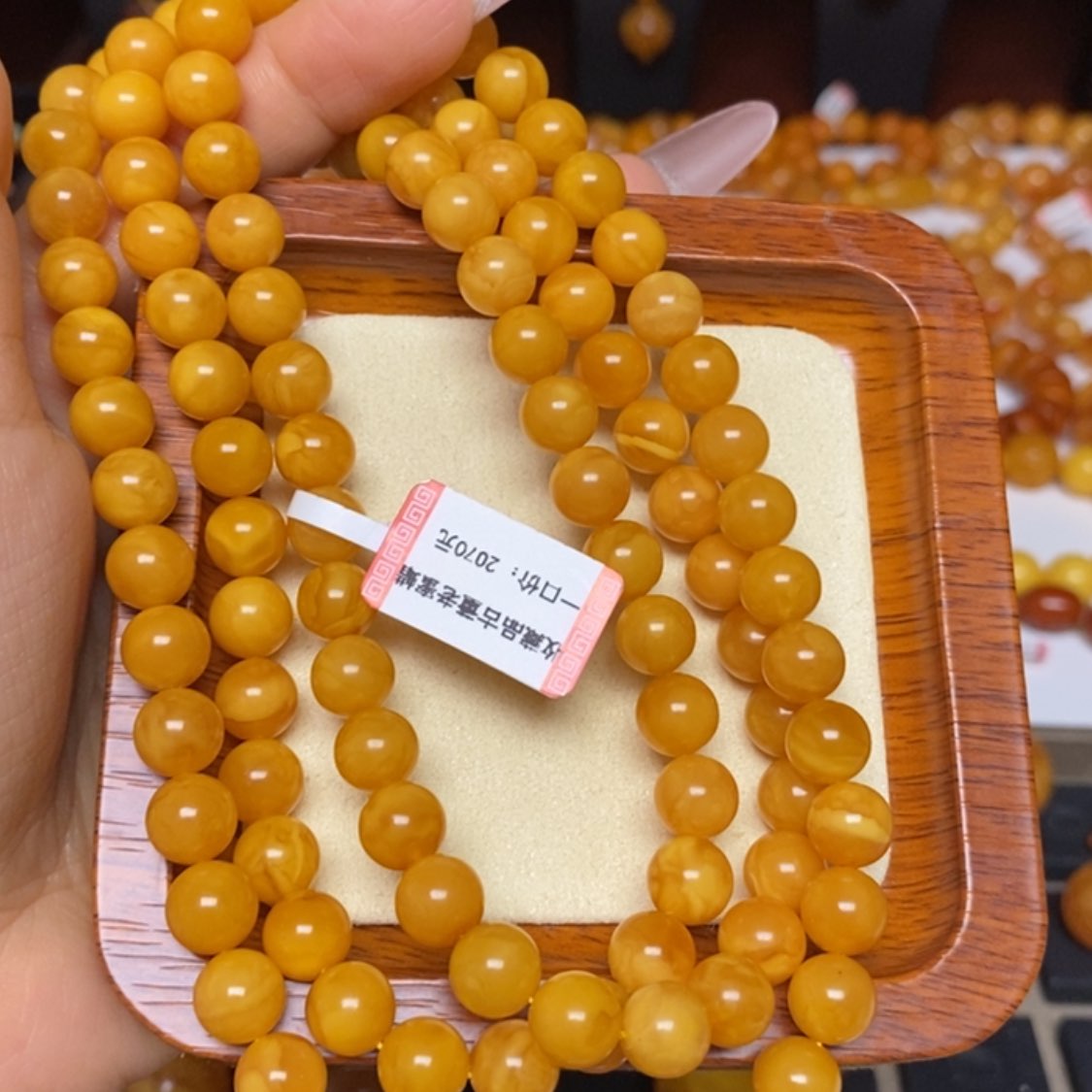 【闪购商品】蜜蜡手链未镶嵌手串