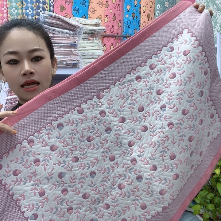 棉粉色小樱桃纯棉