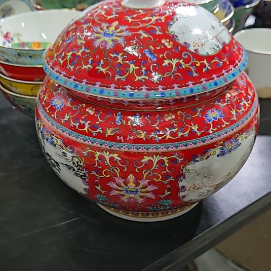 瓷片珐琅彩将军罐一个66666666