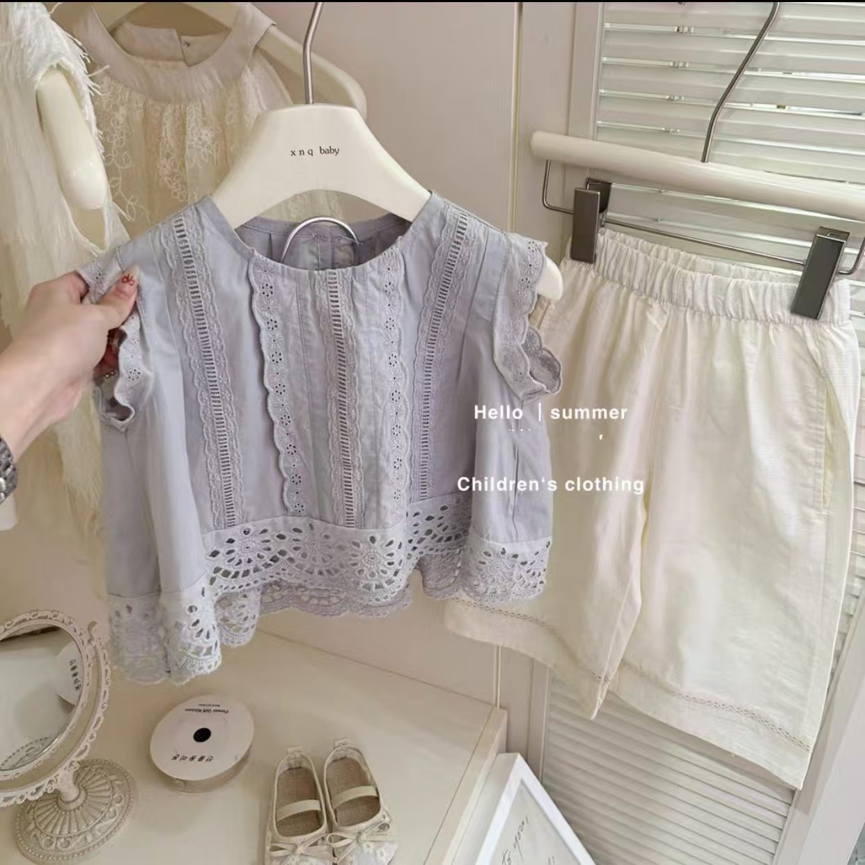 【线下品牌撤柜】女童夏季韩版无袖娃娃衫 251798