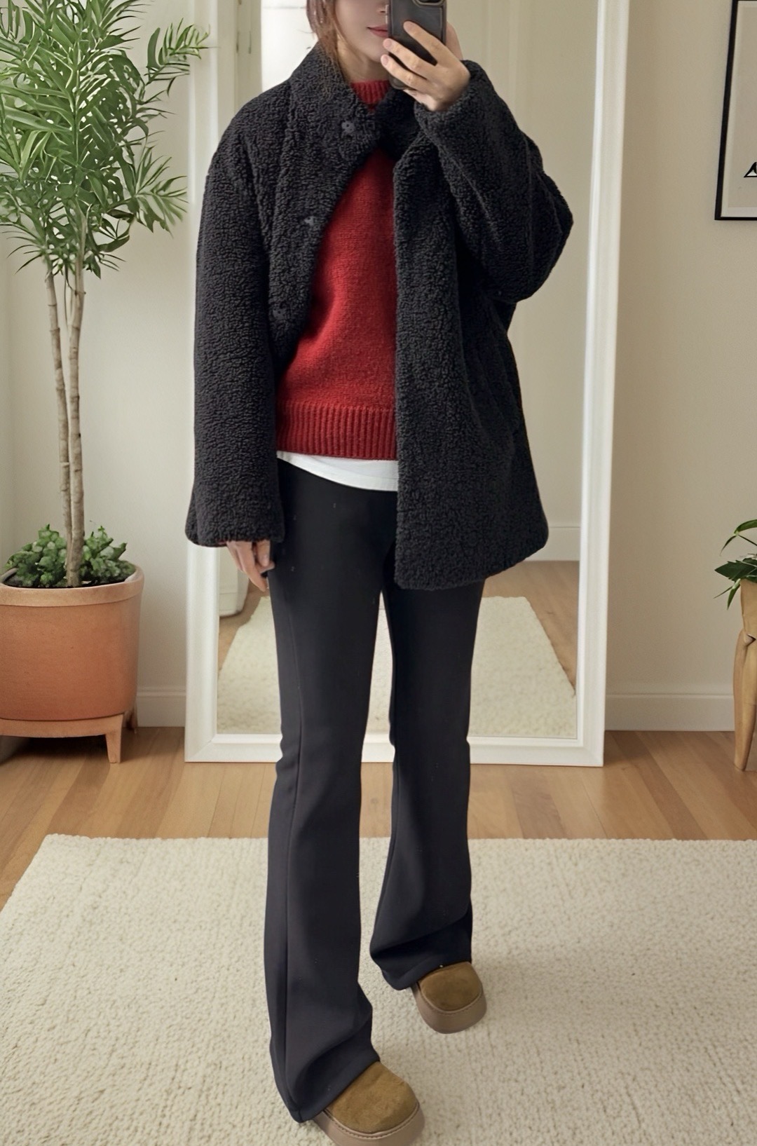 大尚同款北极绒高弹微喇裤（排单三天以内）