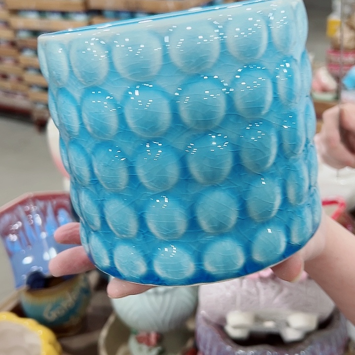 有孔.凑满10元发货多肉陶瓷花盆！