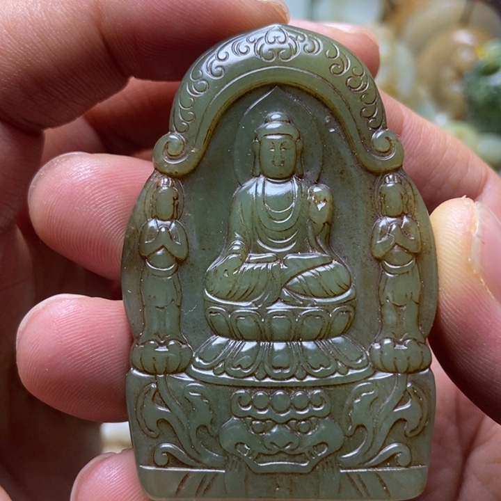 和田玉未镶嵌挂件