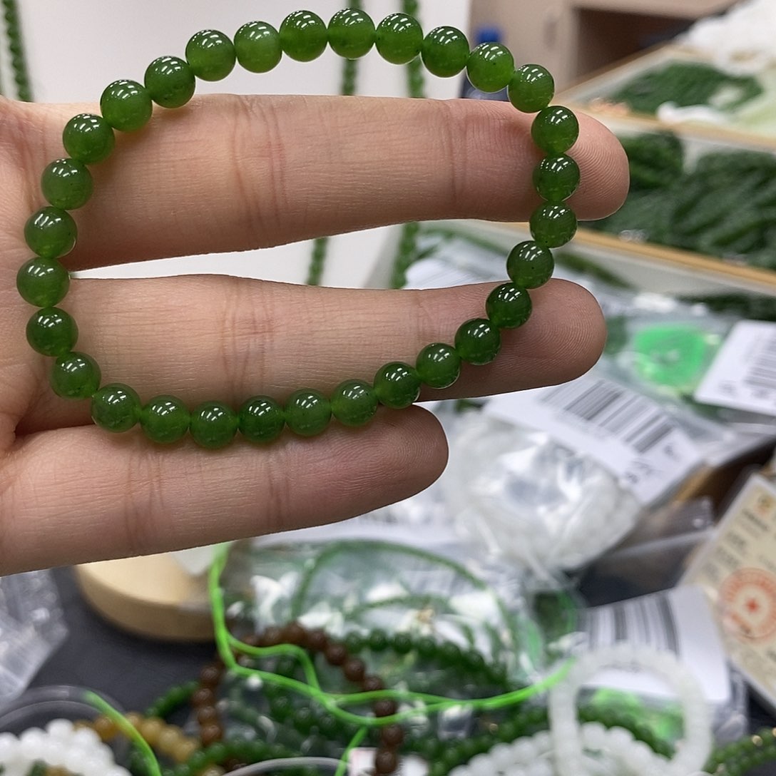 和田玉（碧玉）手链未镶嵌