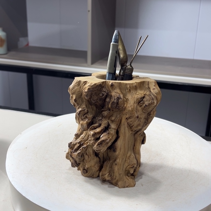 枯***龙木石榴木榴疤茶桶笔筒