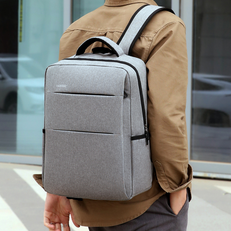 商务背包男士双肩包女旅行包初中工作笔记本电脑大学生书包男时尚