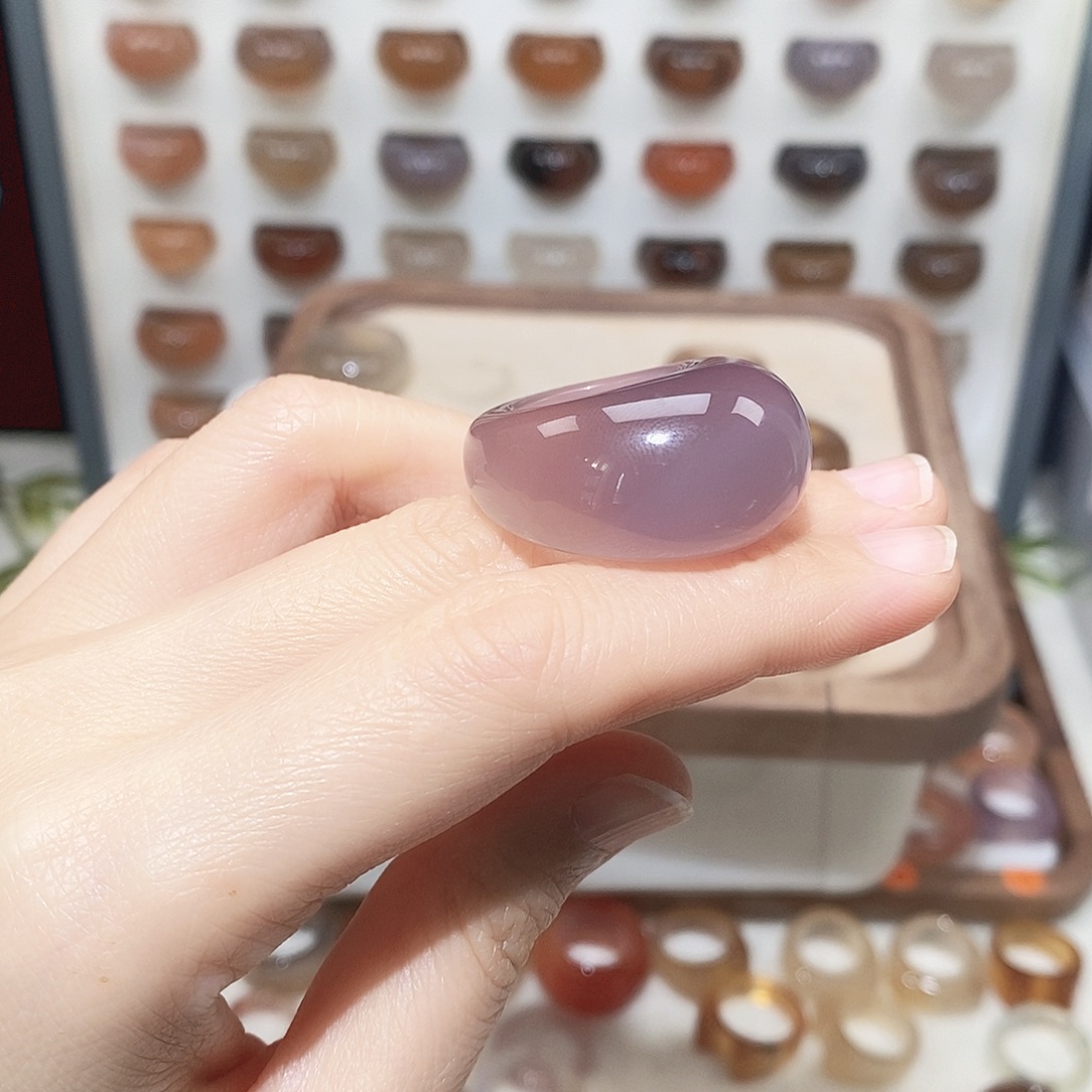 木***森玛瑙/玉髓未镶嵌戒指港12