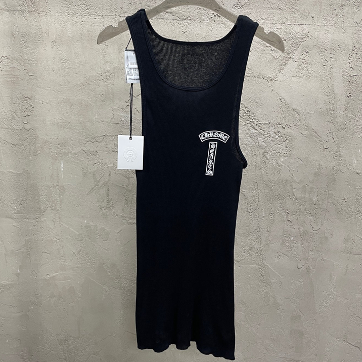 未使用 Chrome Hearts/克罗心 黑色T-bar背后大十字架背心裙