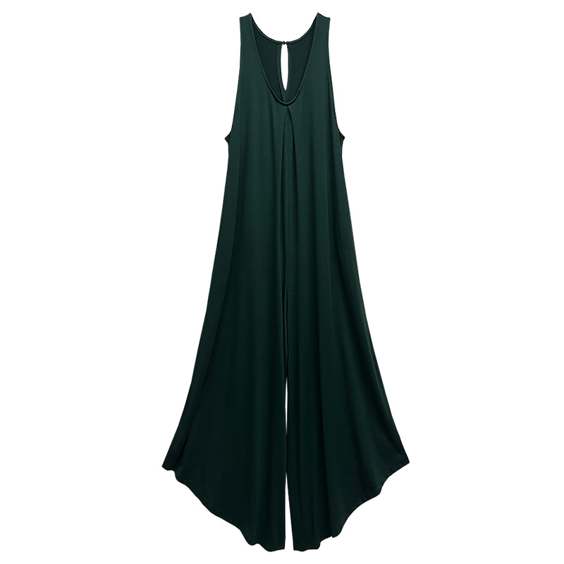 外贸原单170-175高个子女装新款百搭宽松无袖休闲大阔腿连体裙裤