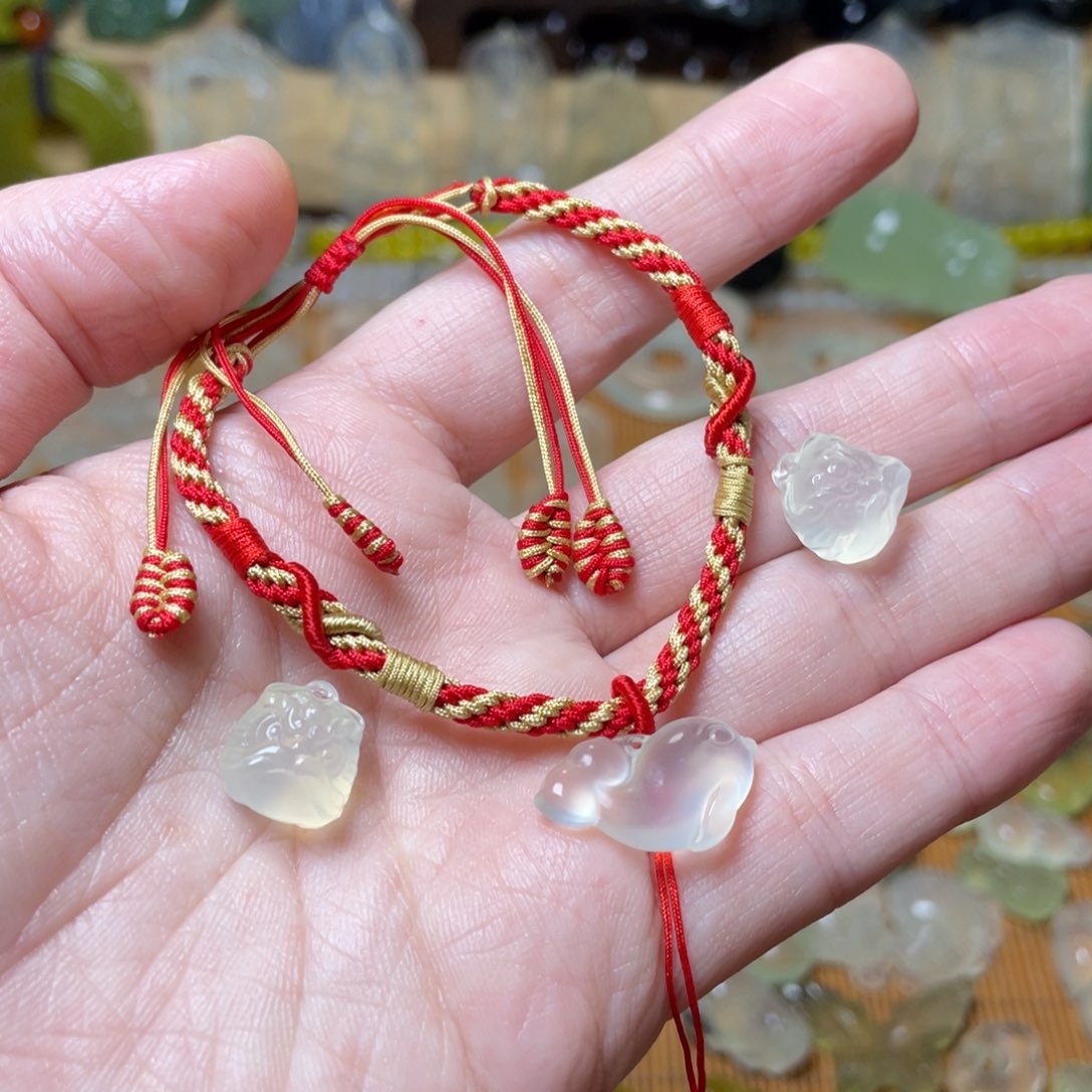 蛇纹石玉手链未镶嵌