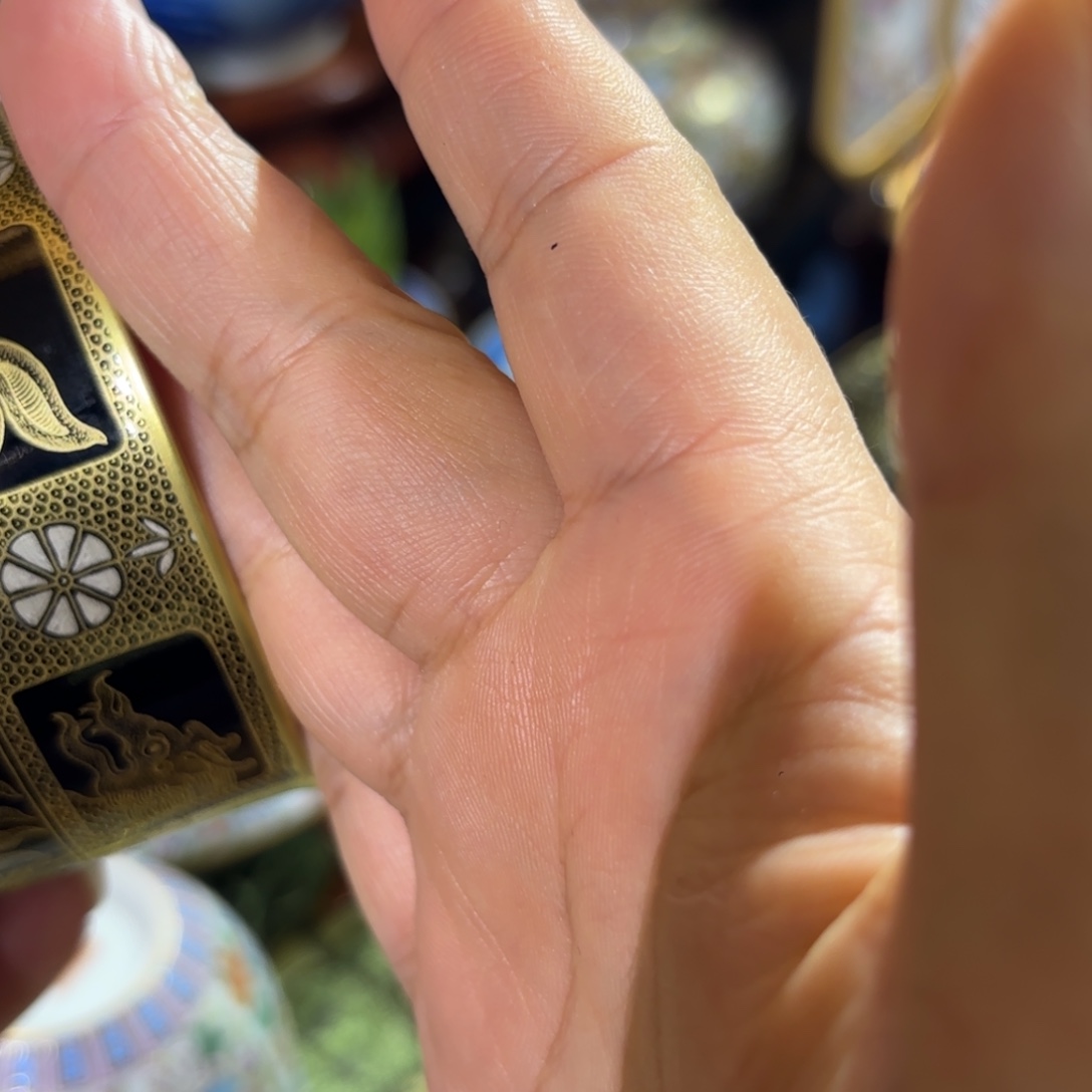 摆件手工手绘苗金单杯