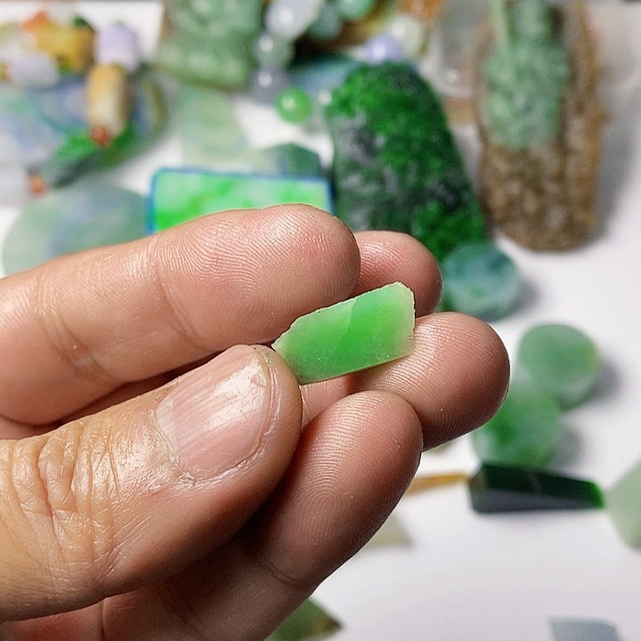 翡翠散珠天然翡翠A货