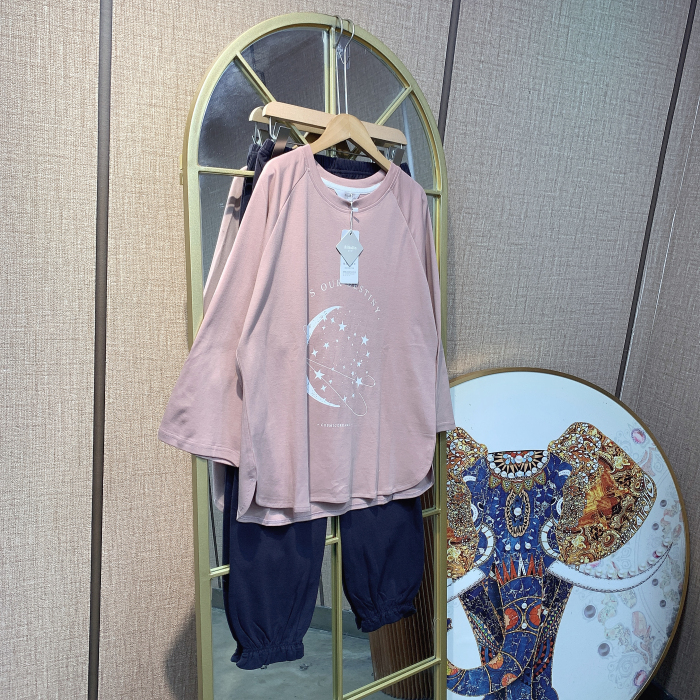 KB3产后粉色月子服套装产后M90-125