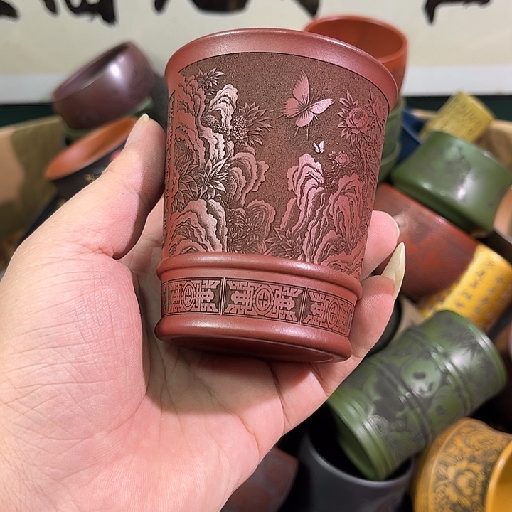 茶杯紫砂全手工紫砂主人杯