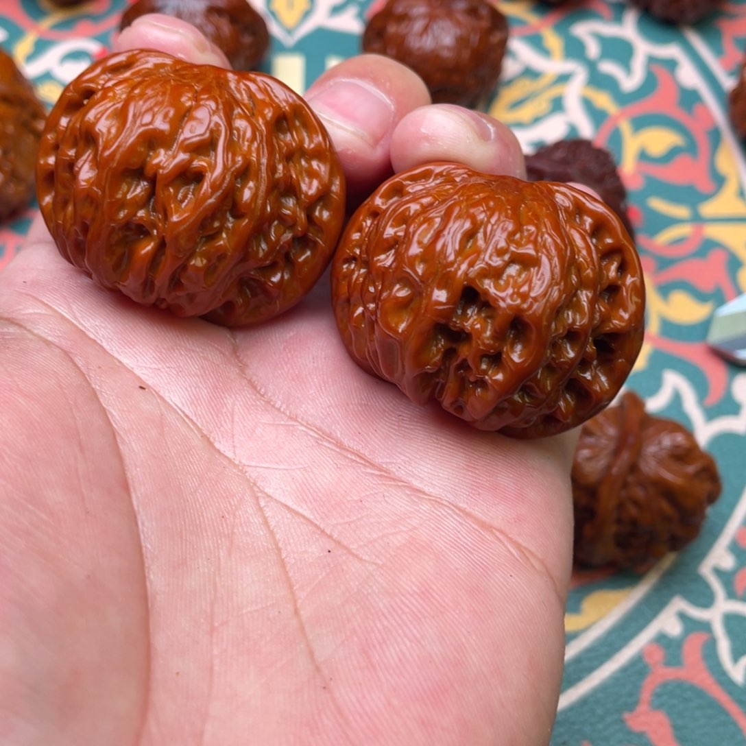 文玩核桃把件神*蛙008磨盘