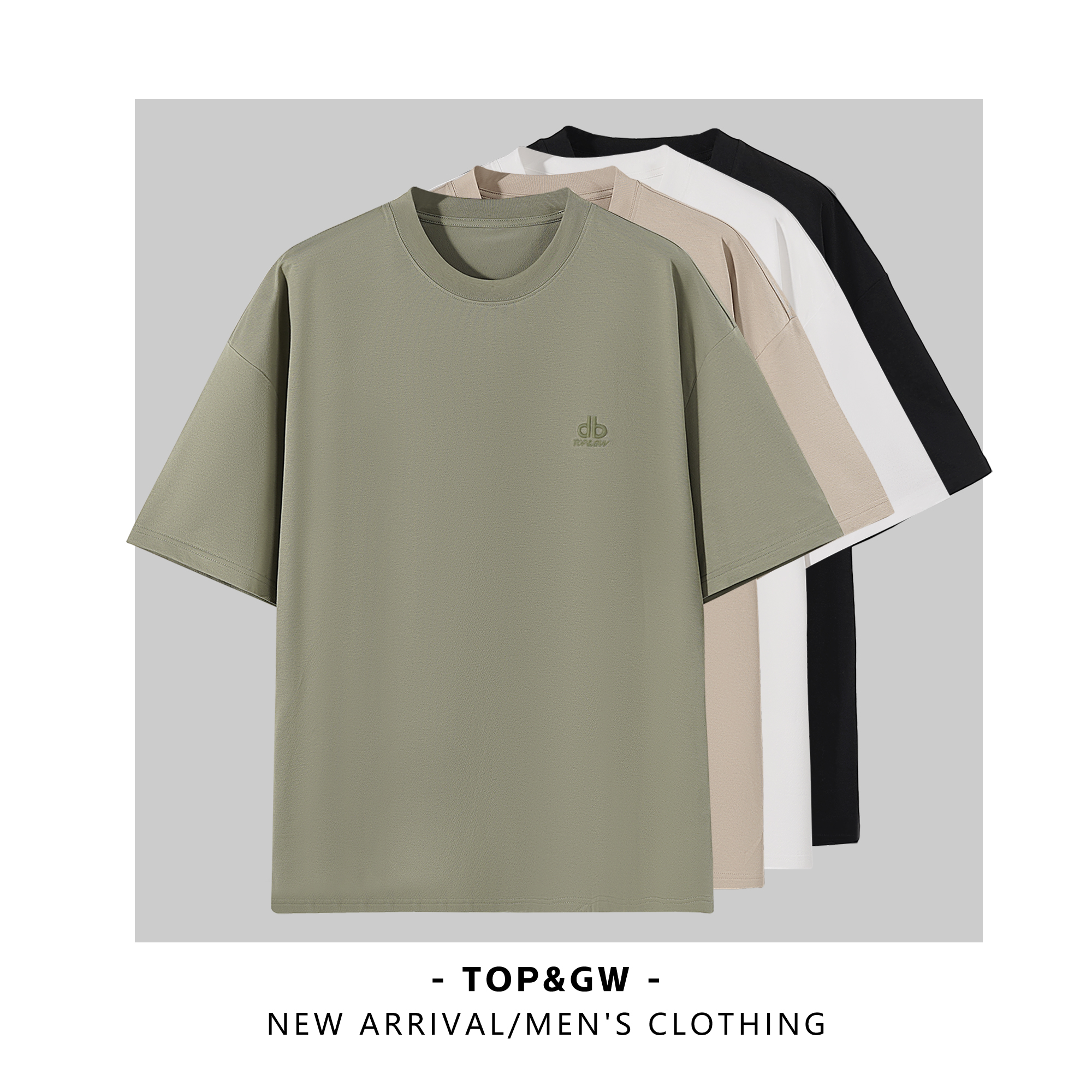 夏季男士美式凉感透气防晒速干轻薄宽松时尚上衣8513