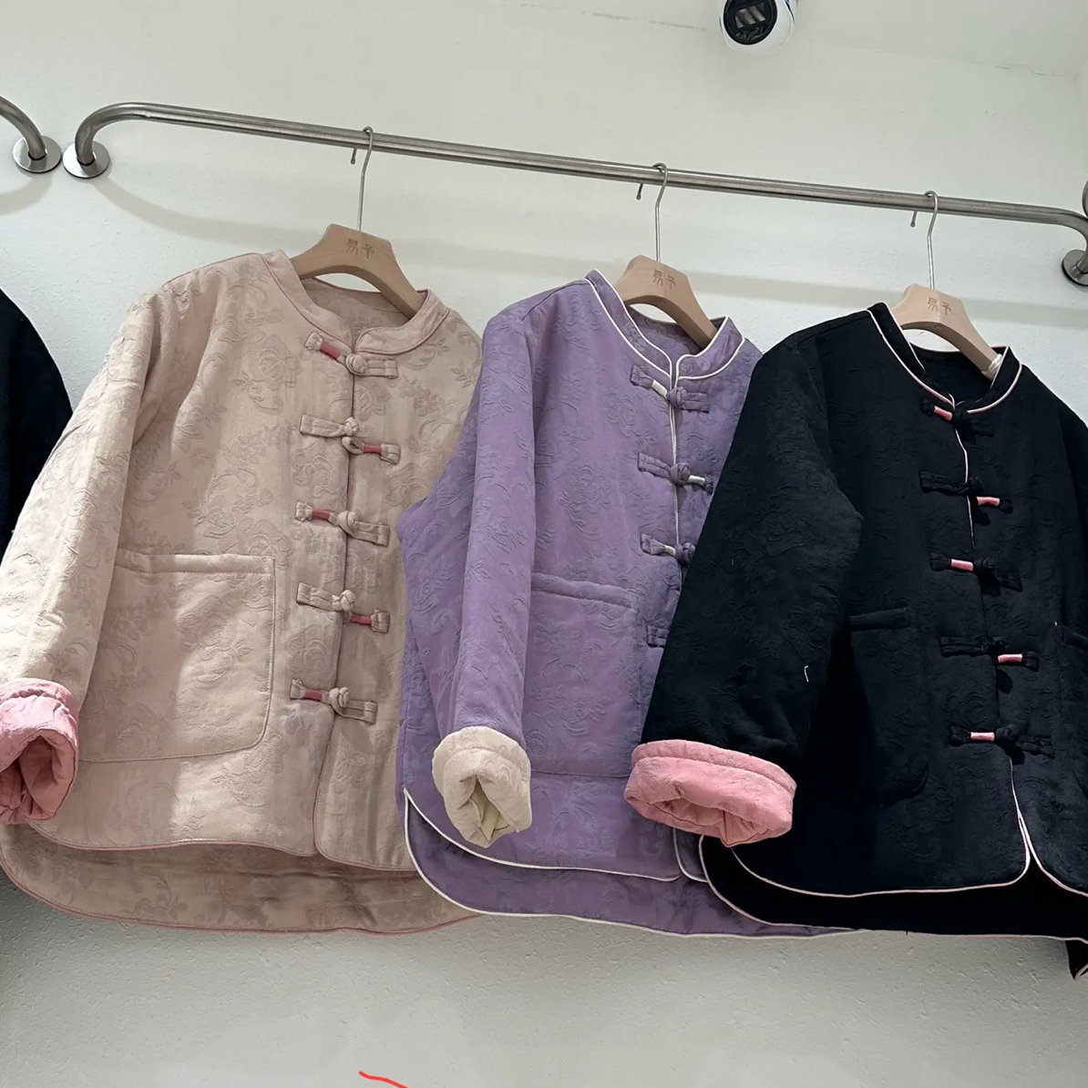 新中式国风复古提花盘扣棉服女宽松显瘦百搭气质上衣外套