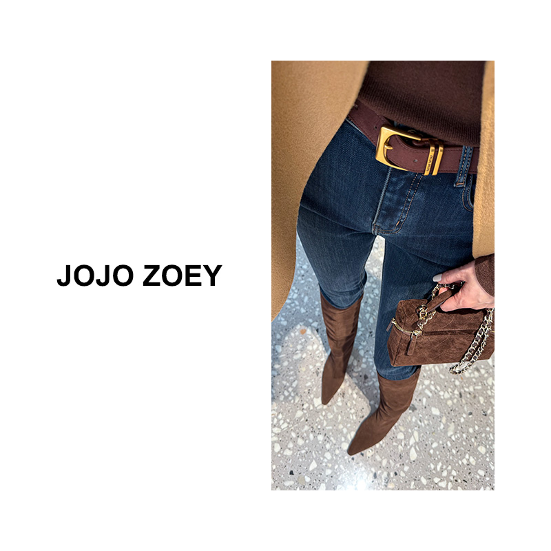JOJO ZOEY【长腿翘楚】~新款时尚百搭修身加绒铅笔裤kz-55559