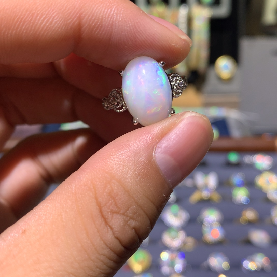 欧泊合金欧泊戒指