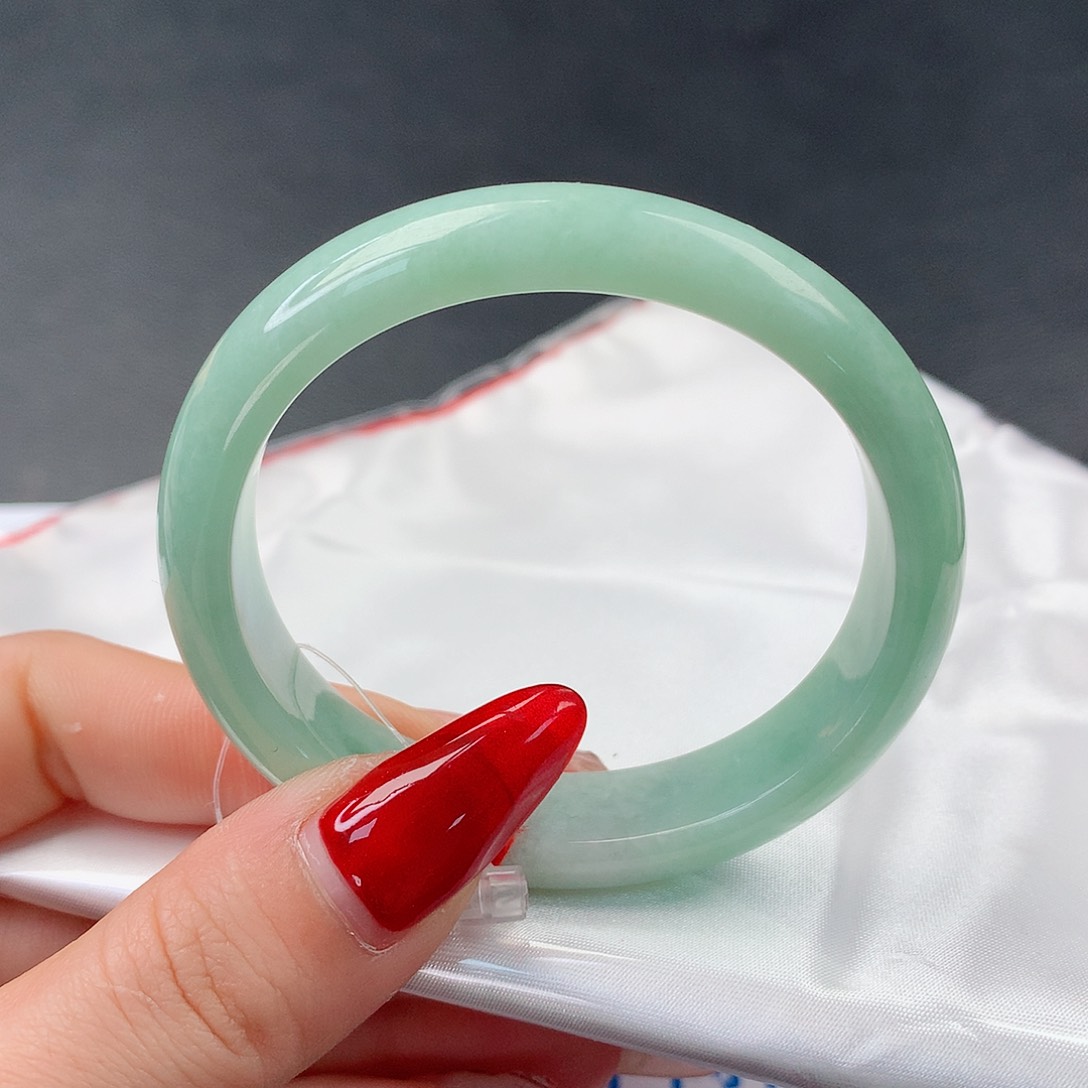 翡翠手镯未镶嵌0054贵妃51.6