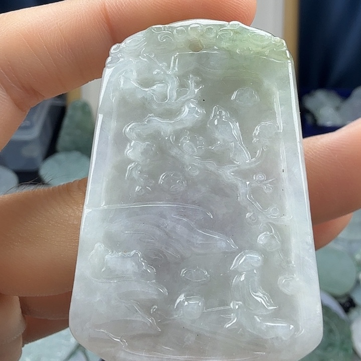 翡翠未镶嵌颈饰翡翠