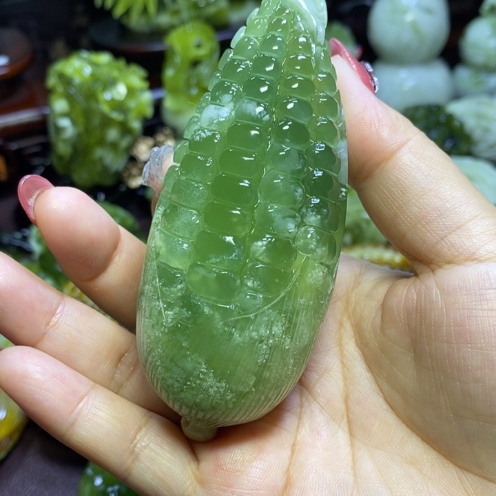 【闪购商品】蛇纹石玉岫玉手把件未镶嵌