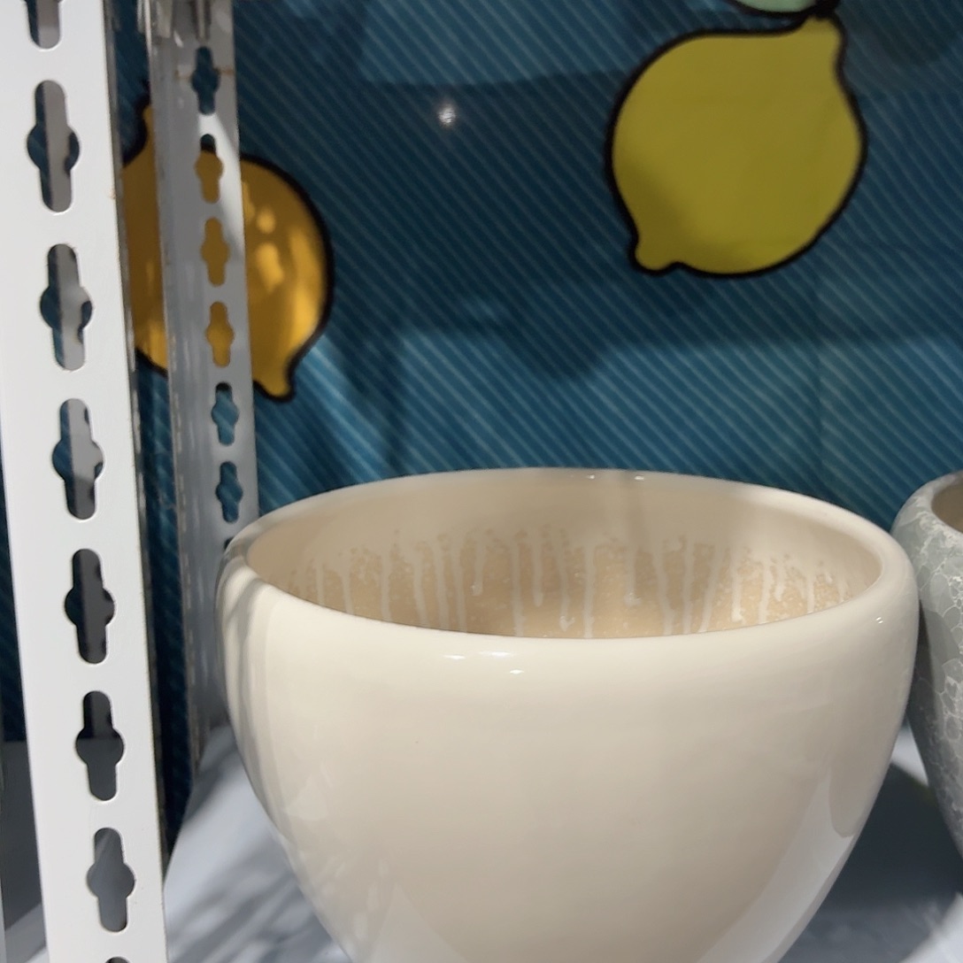 陶瓷花盆白色苹果盆口径21高度15.5