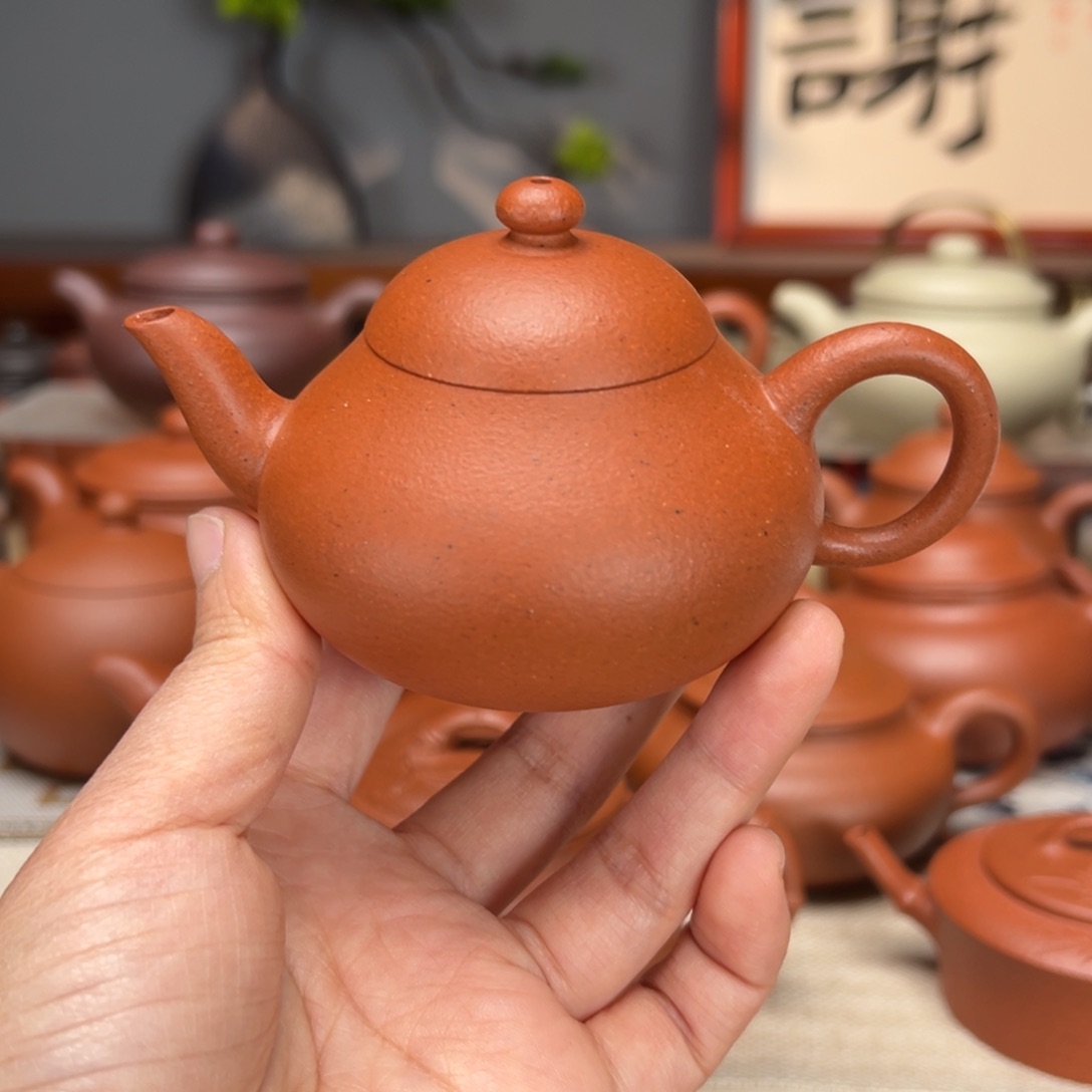紫砂茶壶宝山红泥120