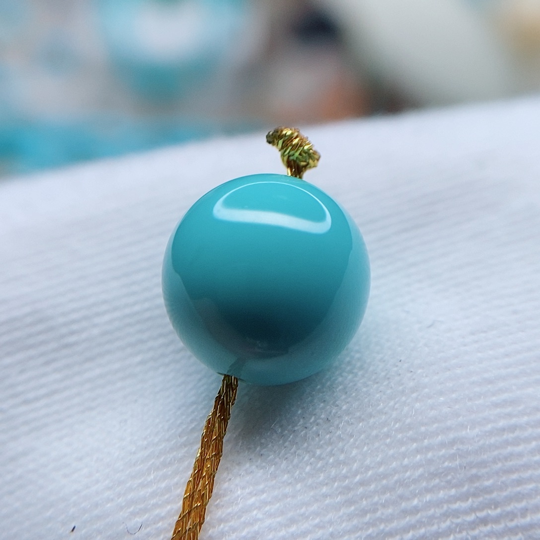 绿松石圆珠10.2未镶嵌