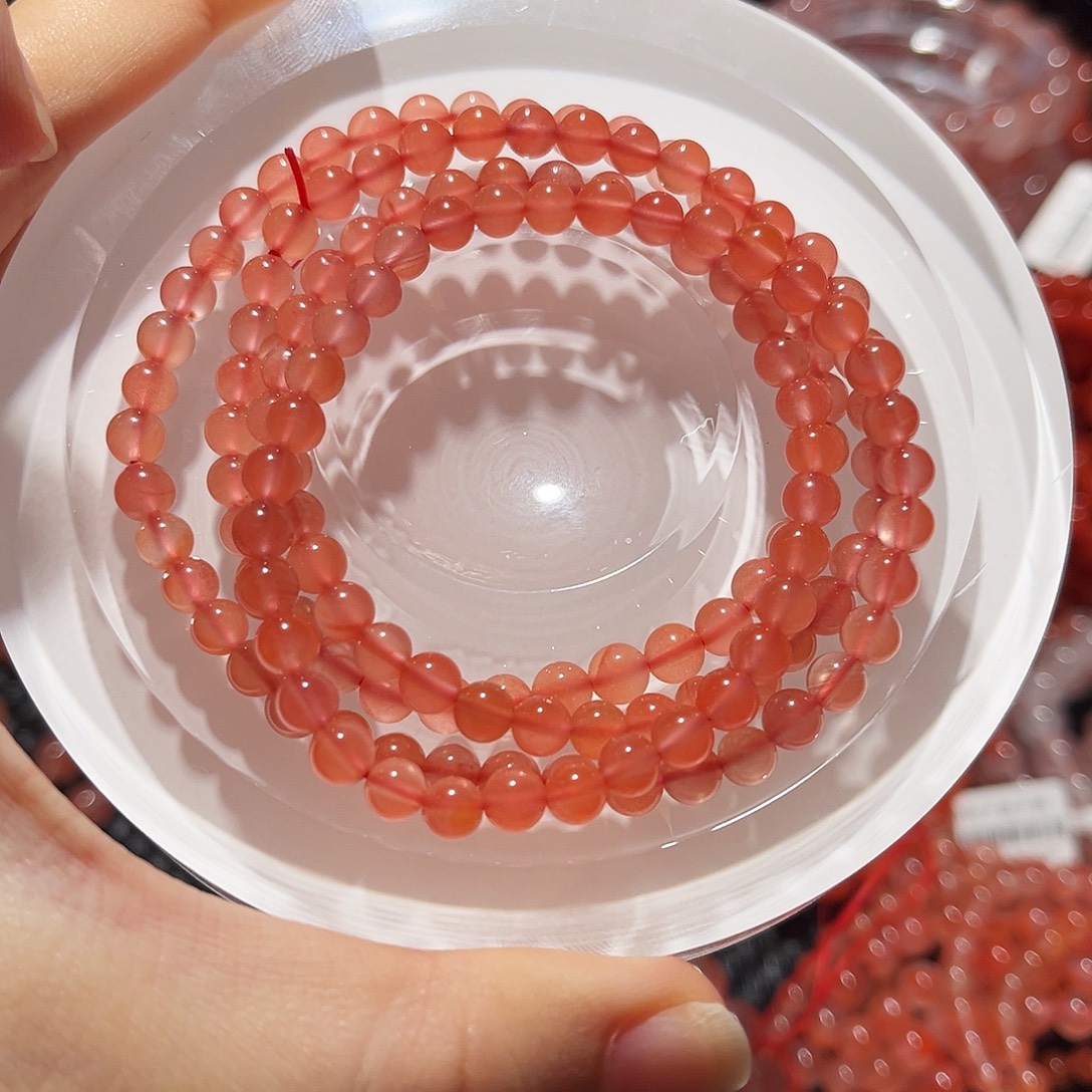 南红玛瑙未镶嵌手链