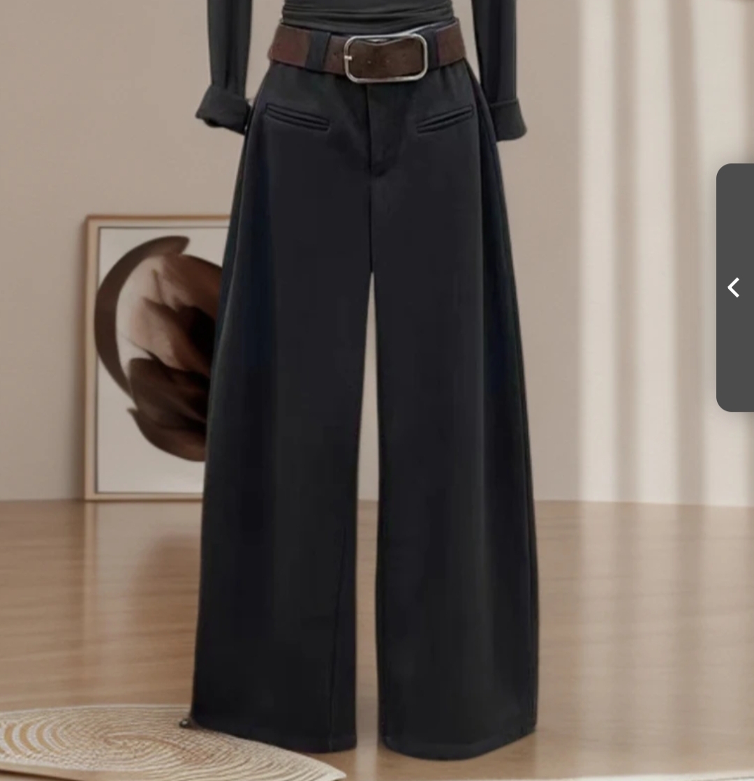 (按编码下单）秋冬款高腰垂感休闲裤拖地裤