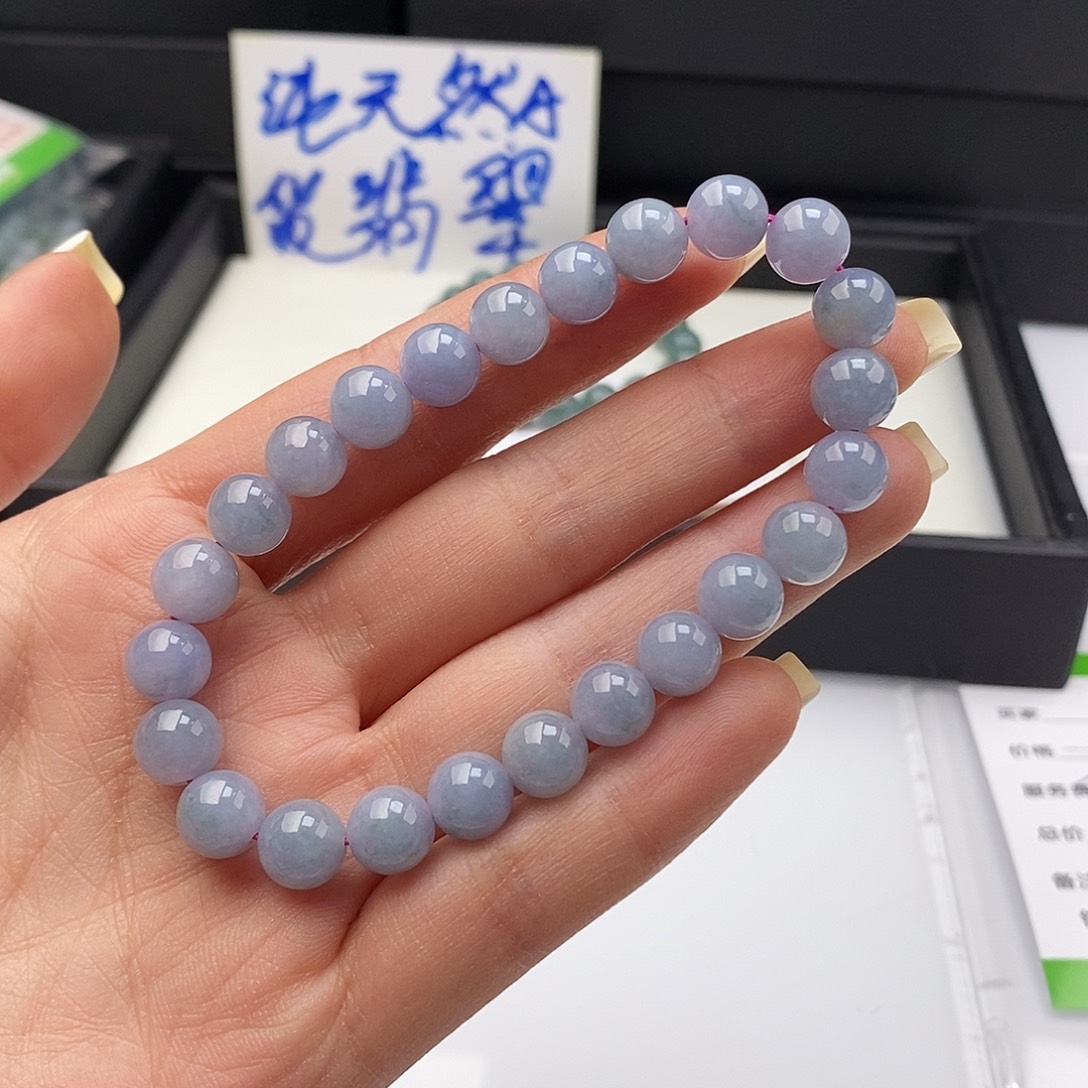 小***予翡翠未镶嵌手链散珠多样性自选