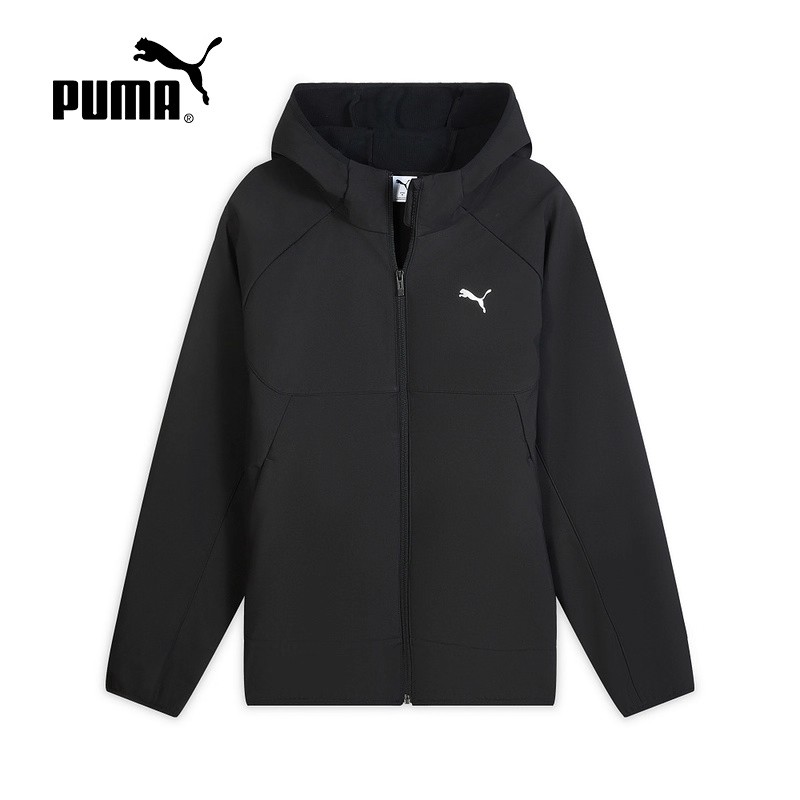 PUMA/彪马秋季新款男拒水宽松简约薄绒休闲运动连帽百搭舒适外套
