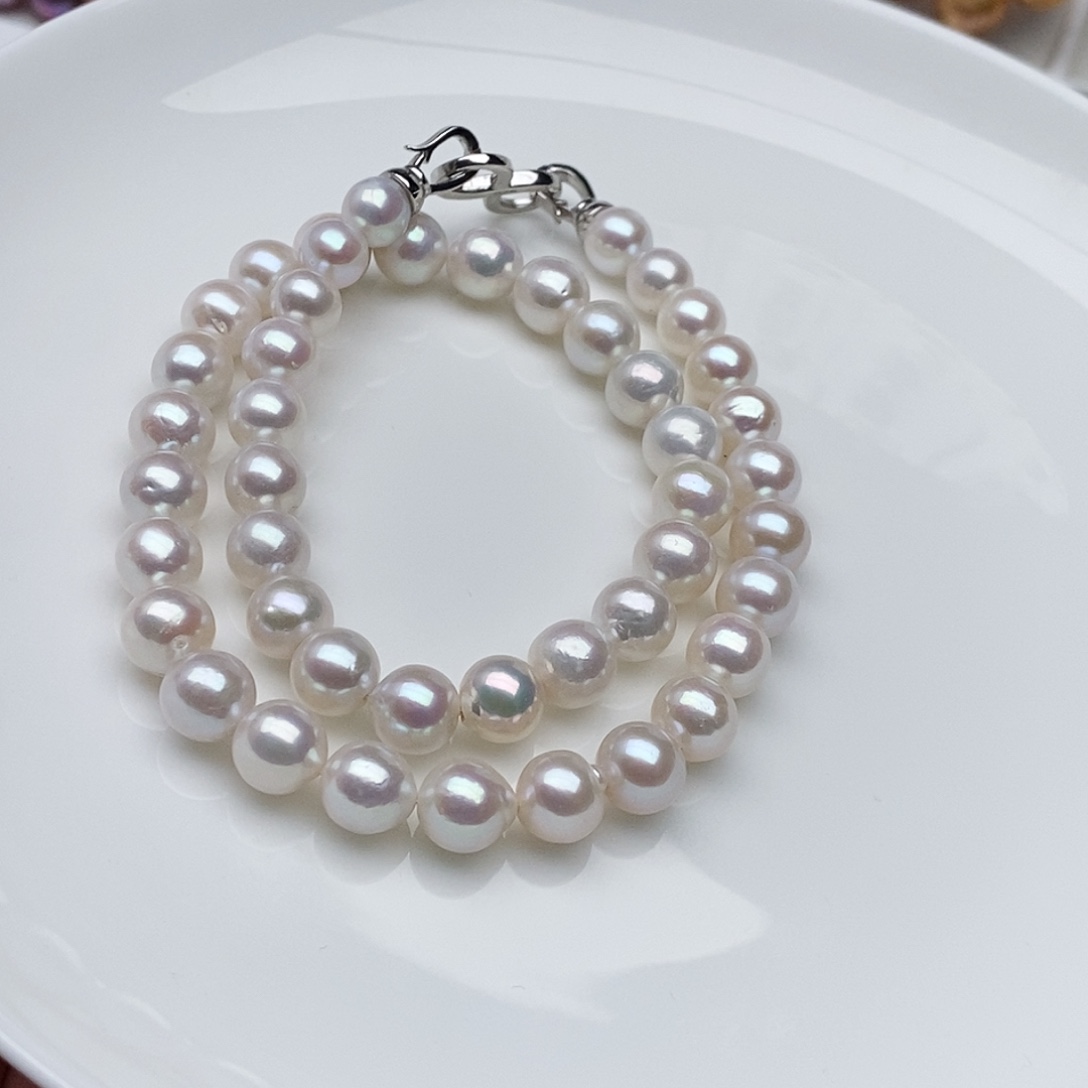 颈饰淡水珍珠银S925镶嵌