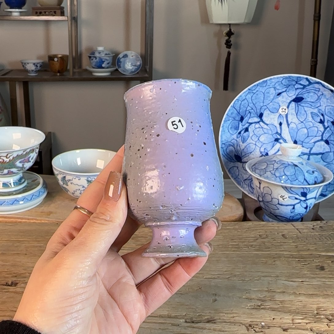 杯景德镇陶瓷柴烧多人