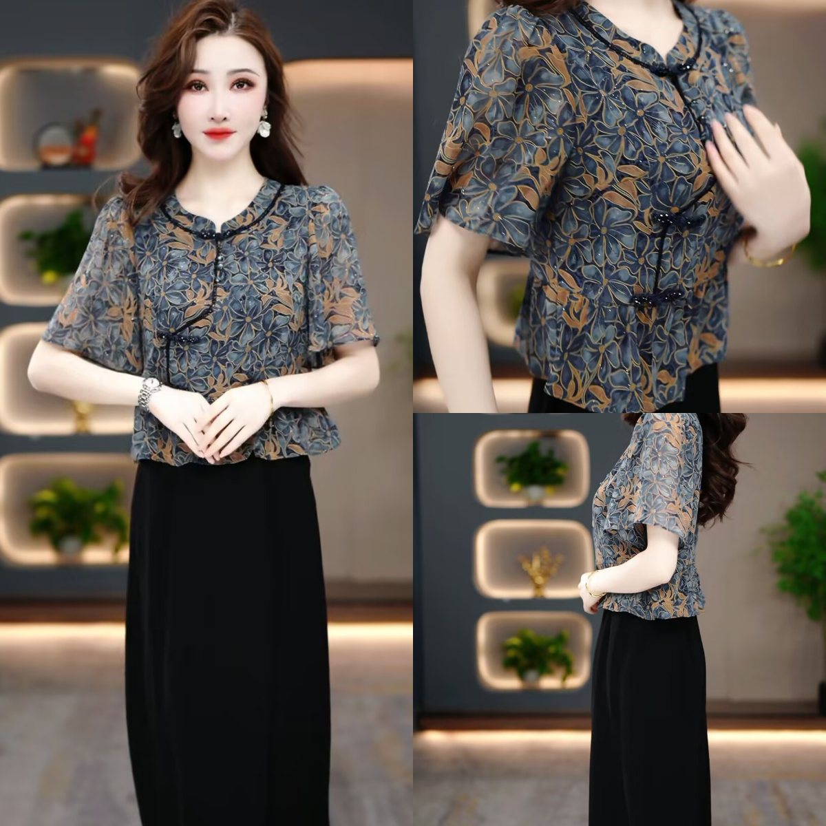 夏季时尚连衣裙2025新款气质显瘦时尚百搭收腰连衣裙MY25K1207款