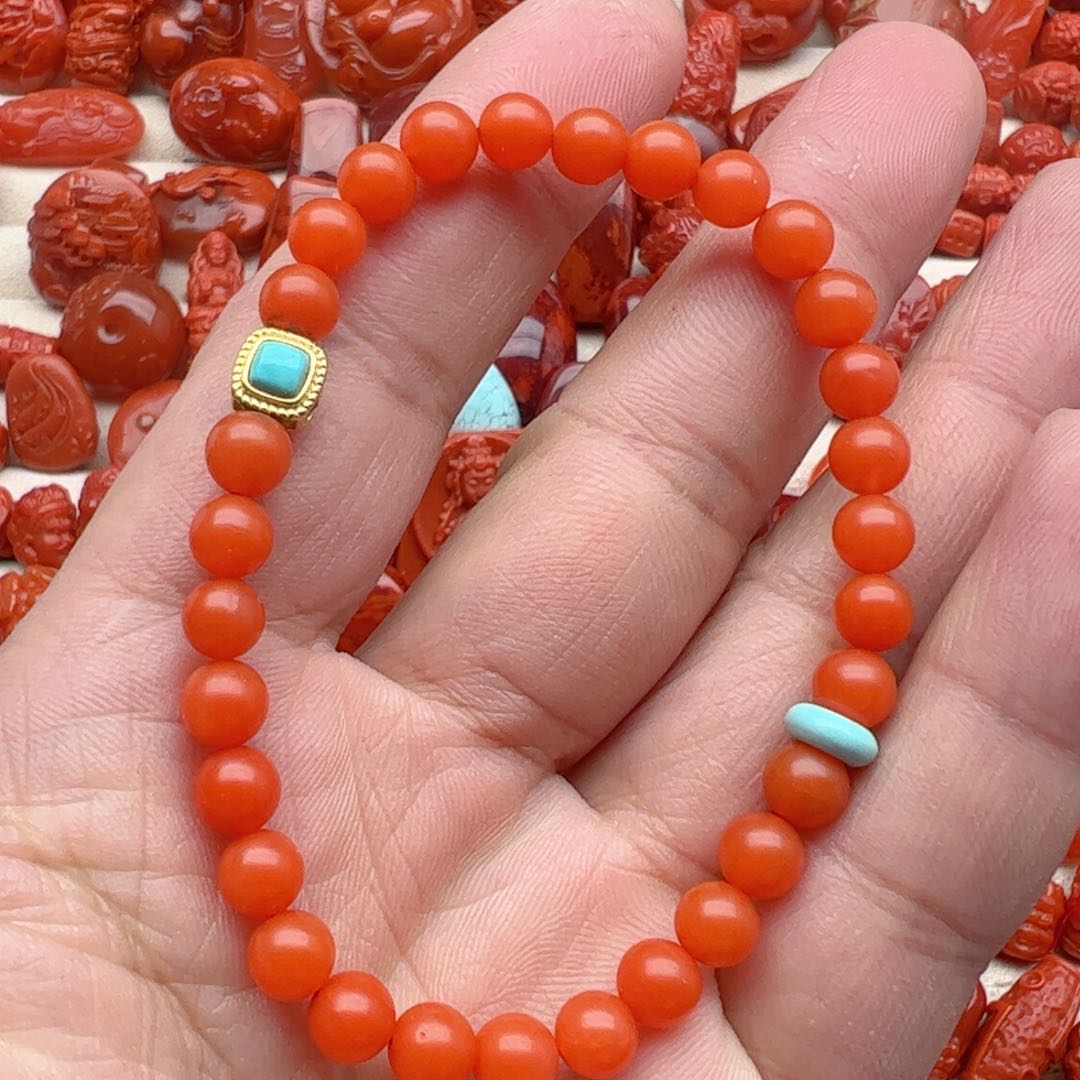 南红玛瑙配饰未镶嵌