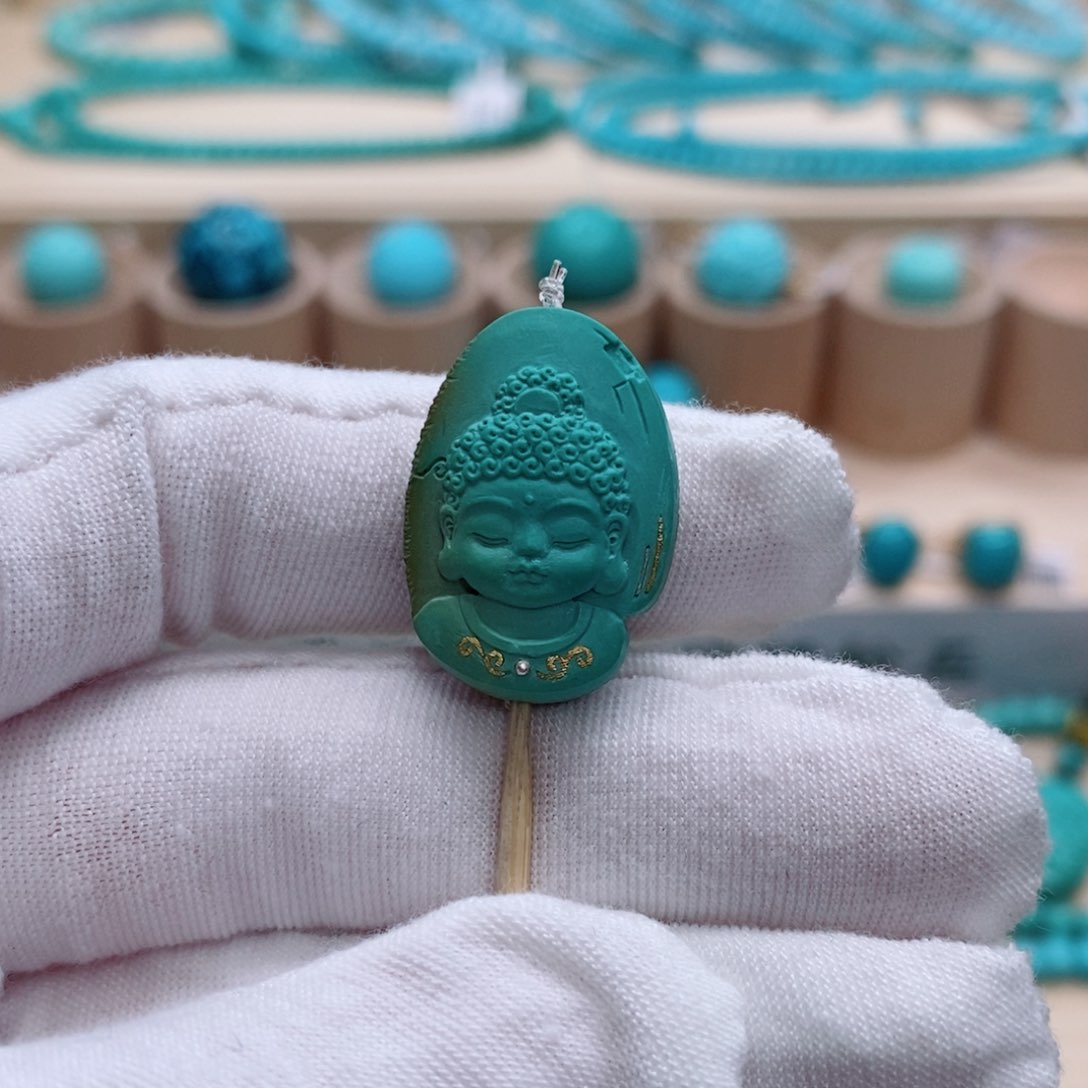 绿松石珠宝奇石未镶嵌