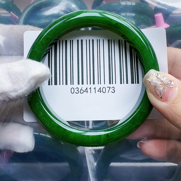 和田玉（碧玉）手镯未镶嵌55