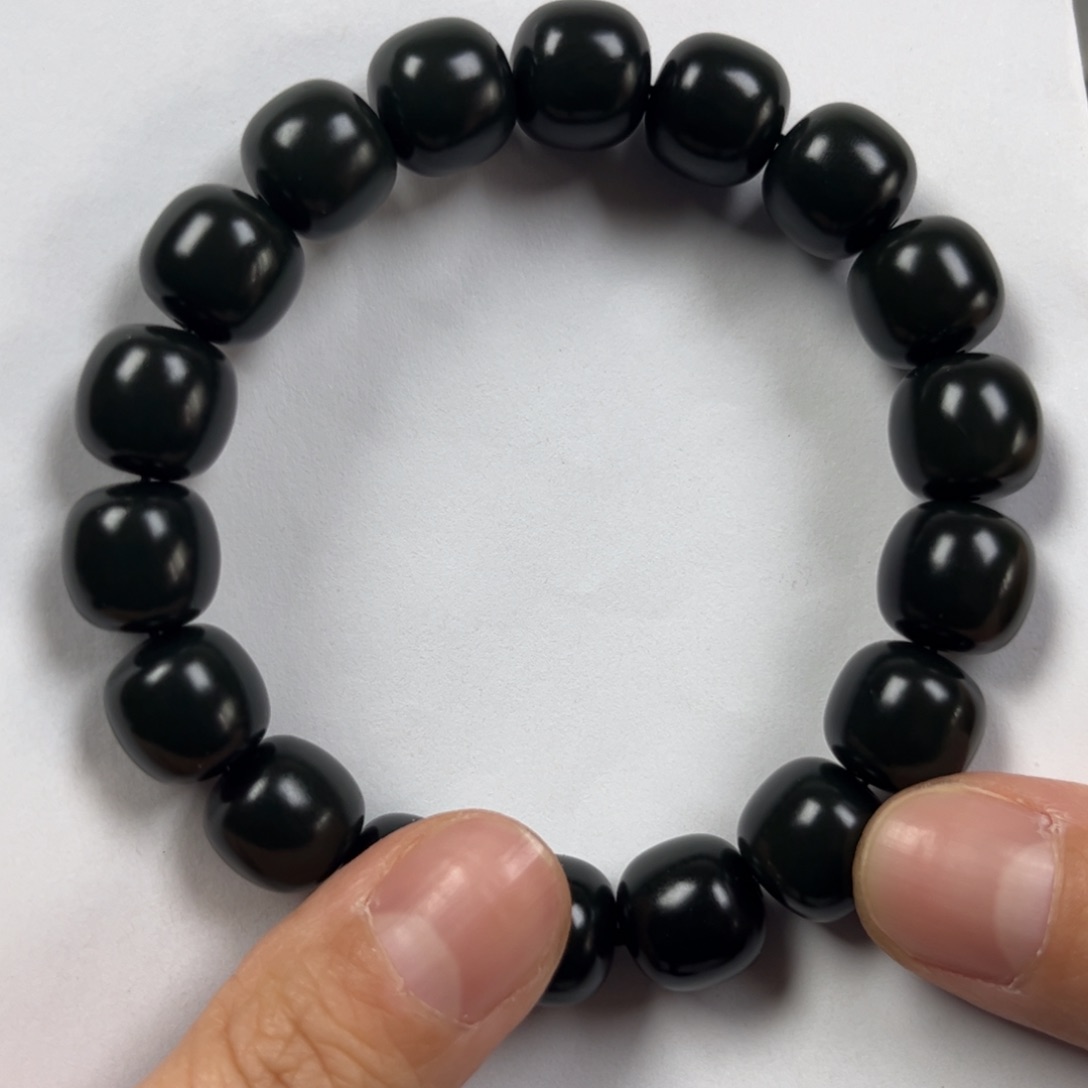 和田玉手链未镶嵌卡12老形珠珠宝级