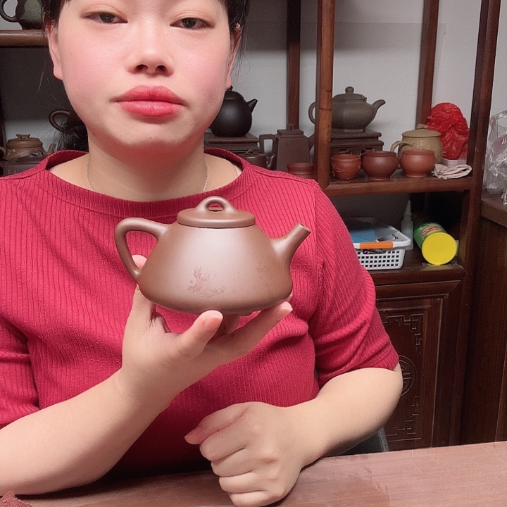 陶瓷石瓢 300cc 紫泥