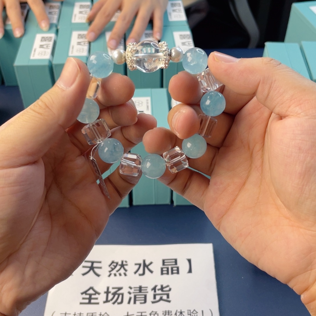 银S925镶嵌水晶手链
