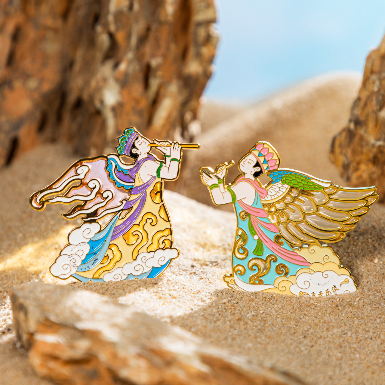 透光飞天金属冰箱贴泉州