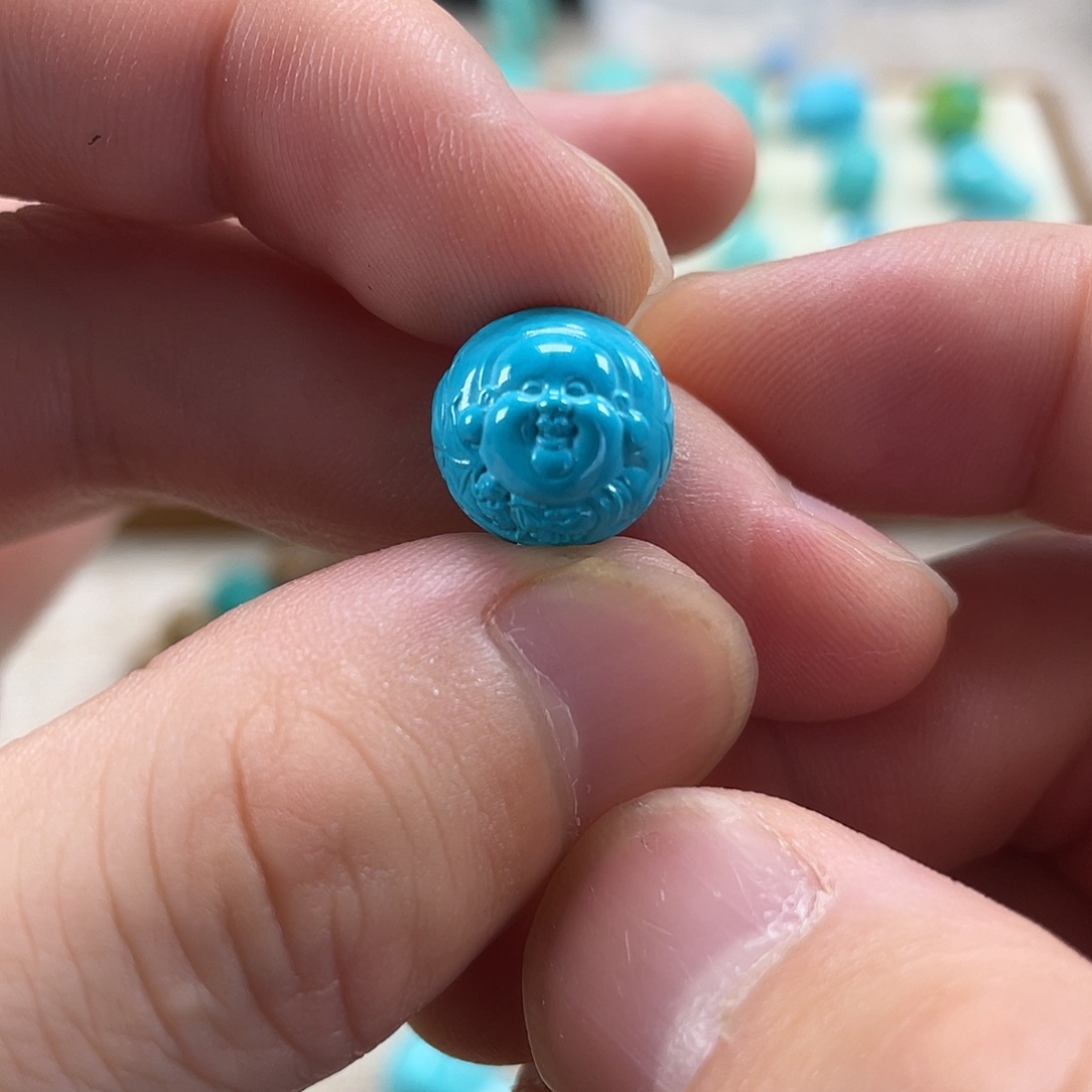 原生态湖北松配饰，直径12