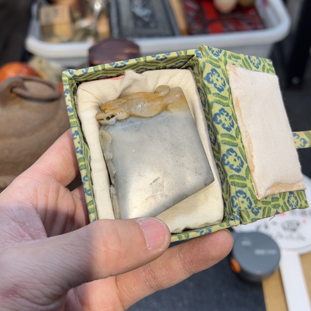 石材中古工艺品摆件