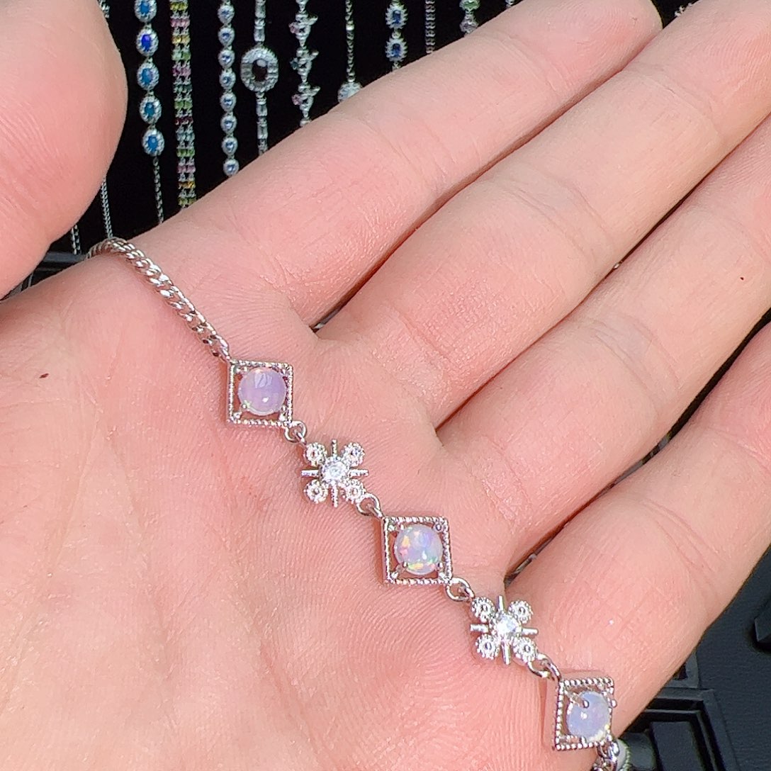 紫晶珠宝半成品银S925镶嵌