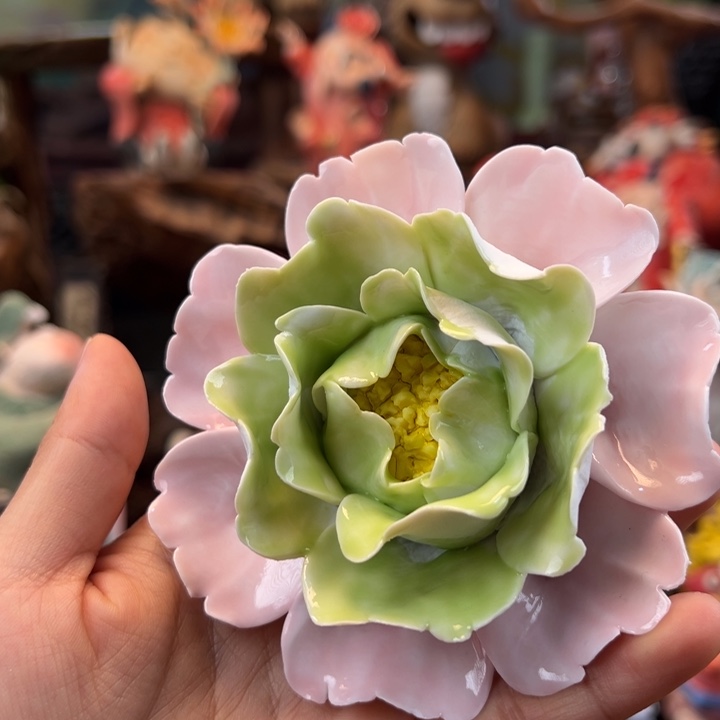陶摆件小镇青花每日有新品
