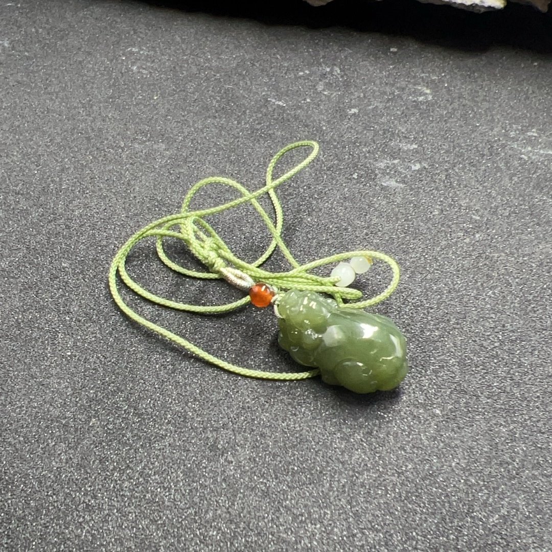 BY0108FZJT标2 和田玉貔貅吊坠