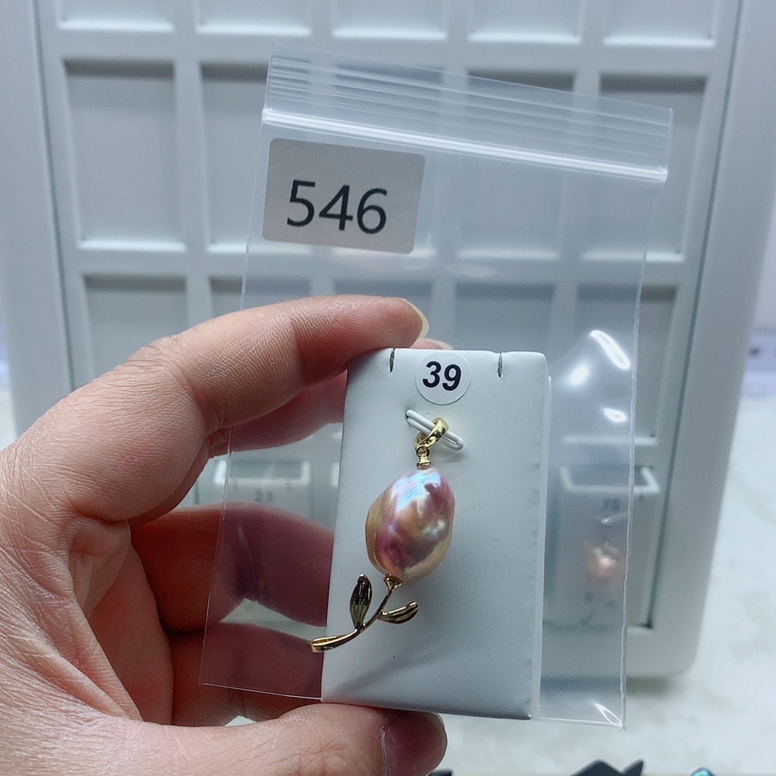 淡水珍珠合金吊坠(不含链)