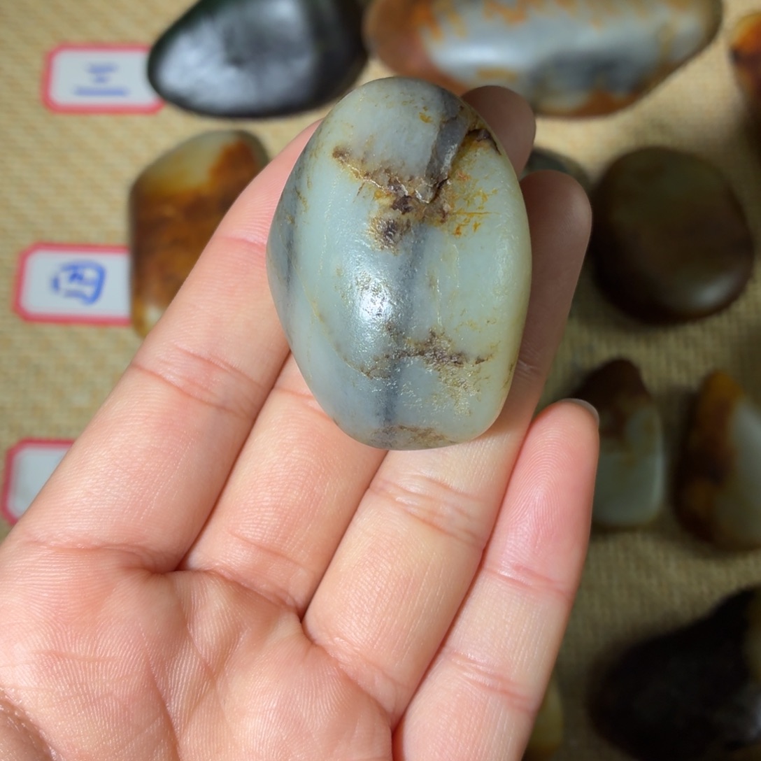 和田玉未镶嵌挂件57g